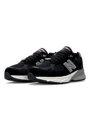 Чоловічі кросівки new balance 990v3 black grey beige