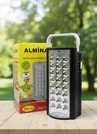 Фонарь лампа almina переносной светодиодный led с повербанком