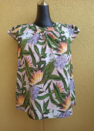 Фирменная оригинальная женская блуза цветочный принт6 фото