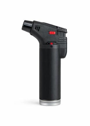 Турбо зажигалка газовая карманная atomic black