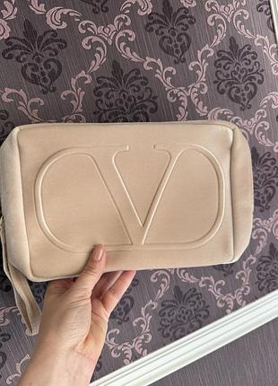 Велюрова косметичка від valentino beauty