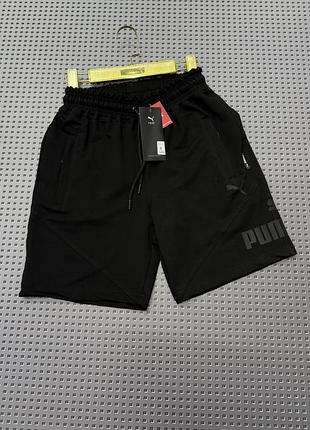 Шорты мужские puma/nike трикотажные черные в норма,батал,супербатал