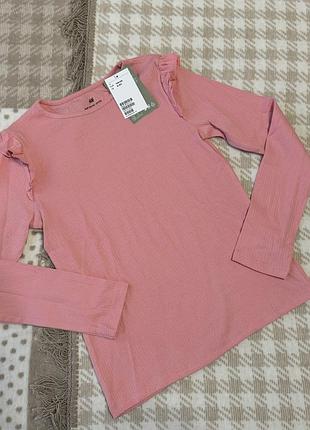 Реглан з рюшами h&m 140 кофта лонгслів