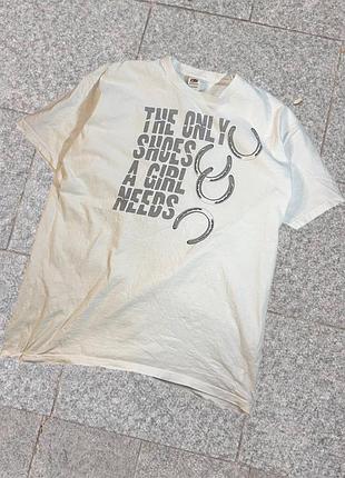 (м) футболка з кумедним надписом the only shoes a girl needs humor tee