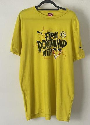 Футболка puma borussia dortmund bvb жовта оверсайз xxl 56-58р!