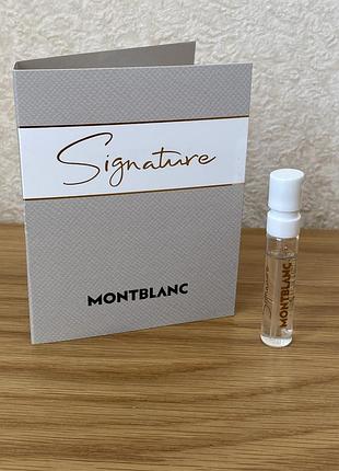 Montblanc signature, edp, жіночий, оригінал, пробник 2 мл