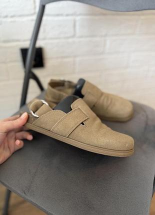 Замшеві сабо клоги zara 36