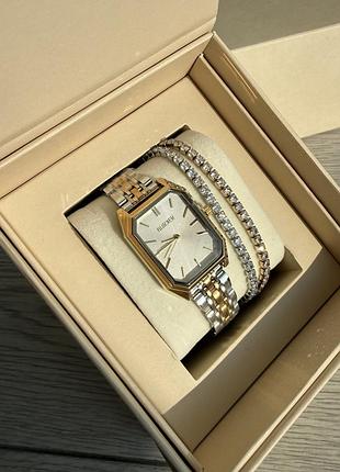 Годинник burker isabell gold silver в наявності срібно-золотий