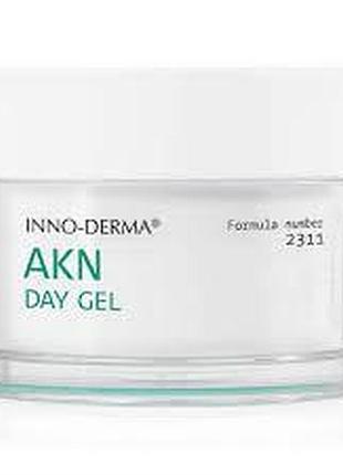 Денний гель для обличчя innoaesthetics inno-derma akn day gel для жирної та схильної до акне шкіри