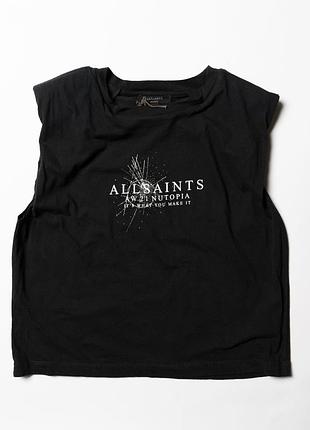 Allsaints heavenly coni graphic tank&nbsp;t-shirt [twh017084]