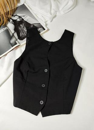 Жилет черный zara