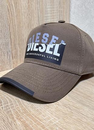 Мужская коричневая бейсболка, летняя кепка diesel, тракер, 55-56