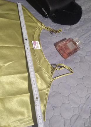 Платье в бельевом стиле бретельки плотная ткань тянется-m