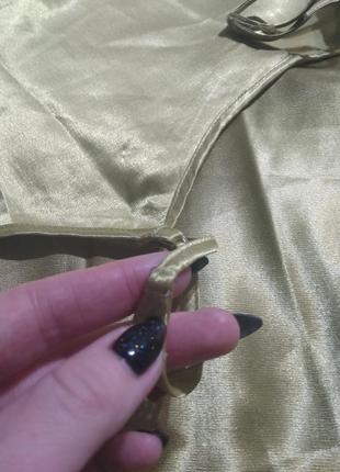 Платье в бельевом стиле бретельки плотная ткань тянется-m