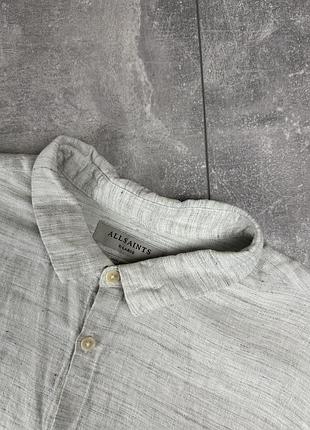 Allsaints рубашка лен 5