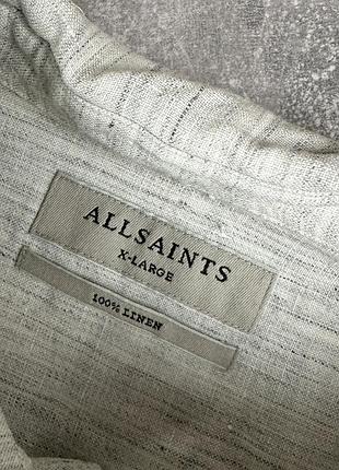 Allsaints рубашка лен 6