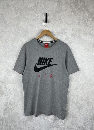Чоловіча футболка nike air original, сірий колір, розмір м