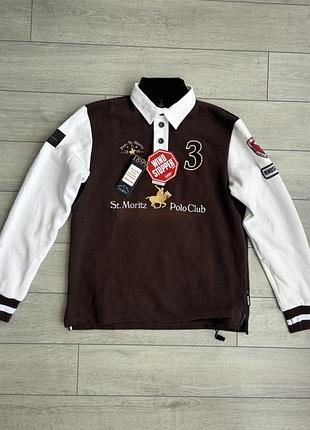 Кофта санкт-мориц st. moritz polo club ralph lauren old money gore windstopper l л размер свитшот лонгслив свитер регбойка оригинал