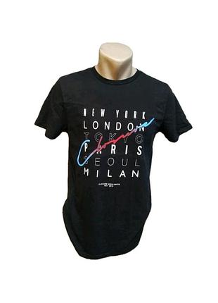 Брендовая футболка closure london с принтом городов new york milan s