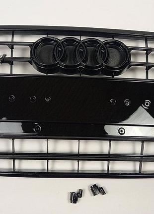 Решетка радиатора audi a6 c7 2011-2014 стиль audi s6 black