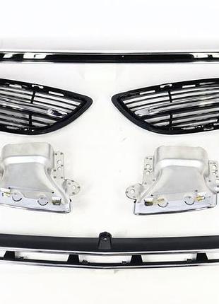 Комплект накладок + насадки (стиль maybach) mercedes s-class w222 2013-2020