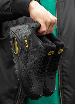 Nike air max 90 black yellow розпродаж
