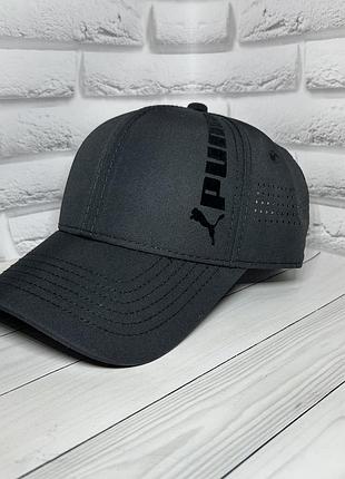 Легкая летняя бейсболка из плащевки puma, кепка с перфорацией, 57-58