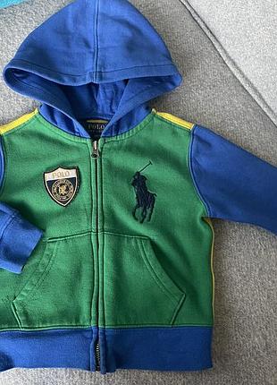Худі, толстовка color -block від polo ralph lauren 2 роки