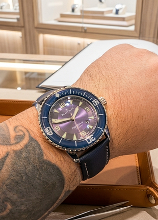 Мужские кварцевые часы blancpain fifty fathoms