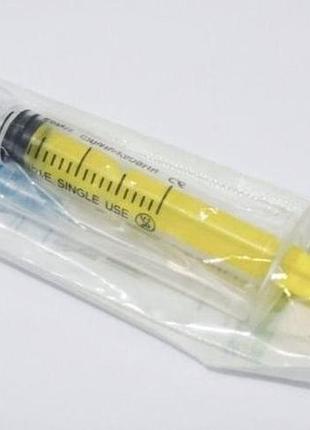 Шприц 2 мл 3-компонентный luer lock (луер лок) alexpharm с иглой 23g (0,6x30 мм)