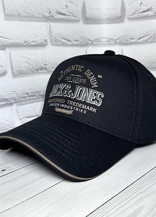 Бейсбокая мужская черная jack & jones, тракер, кепка, 55-56