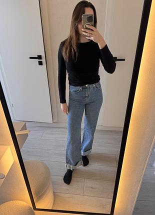 Джинси сині wide leg
