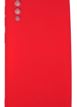 Силиконовый чехол для samsung a50 / a30s (a505 / a307) красный soft silicone case full (бампер)