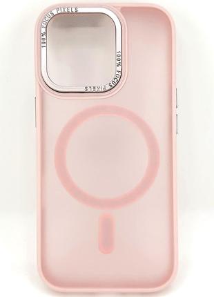 Чехол для iphone 16 pro с magsafe colourfull розовый