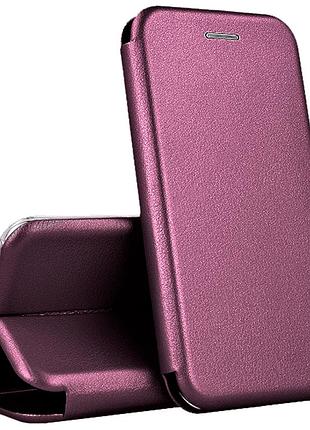 Чохол книжка для xiaomi redmi 10 бордовий