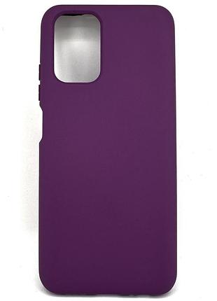 Силіконовий чохол для xiaomi redmi note 10 / 10s бузковий soft silicone case full (бампер)