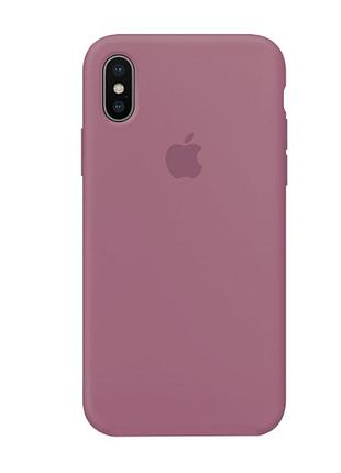 Силиконовый чехол для iphone xs max с закрытым низом лавандовый lilac pride 62 silicone case (бампер)