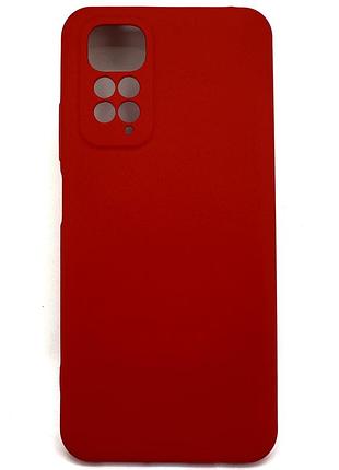 Силіконовий чохол для xiaomi redmi note 11 / 11s червоний soft silicone case full (бампер)