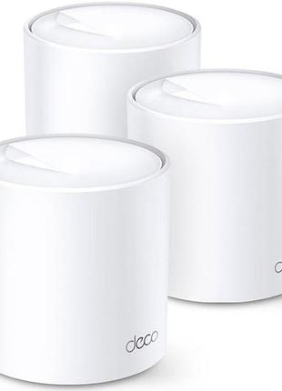 Система wifi-mesh tp-link deco x60 ax3000, 1xge lan, 1xge wan, 3 мод