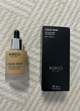 Kiko тональна основа liquid skin second skin foundation