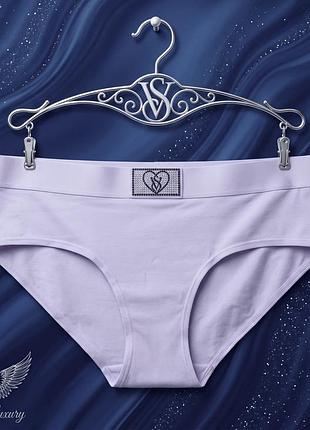 Хлопковые женские трусики хипхаггеры victorias secret, викториас сикрет, виктория сикрет