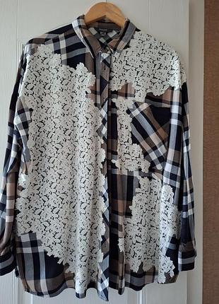 Рубашка с кружевом.