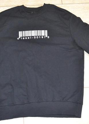 Diesel l-xl кофта мужская с коротким рукавом оригинал
