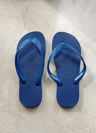Havaianas шлепанцы флип флопсы синие размер 35