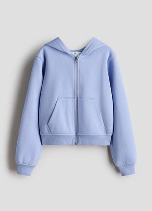 Дитяче зіп-худі коротке на флісі h&m