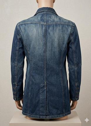 Джинсовый пиджак zara man | блейзер zara в винтажном стиле (s) 6