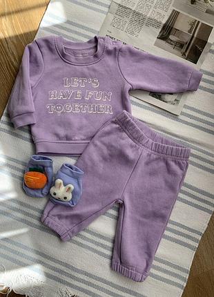Костюмчик для маленьких дівчаток лавандового кольору primark
