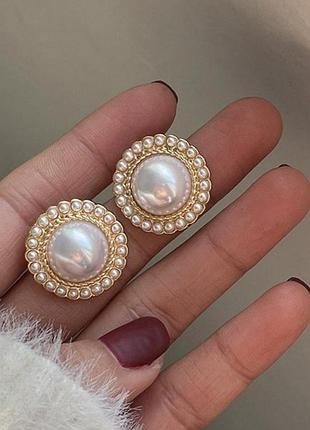 Сережки з перлинами