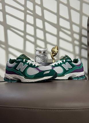 🌺жіночі кросівки new balance 2002r x up there green white