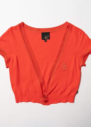 Just cavalli v neck knit cardigan sweater short sleeve [kwh017095]